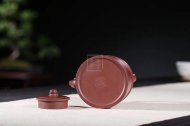 《新竹提梁》紫砂茶具茶壺工藝美術師純手工新竹提梁底槽青