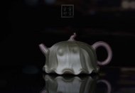《荷葉》宜興名家紫砂壺工藝美術師手工民國綠，紫泥功夫茶具茶壺家用