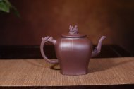 《威震四方》宜興紫砂壺名家工藝美術(shù)師全手工泡茶壺茶具楊國琴老師大廠拼紫泥