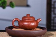 《仿古》宜興紫砂壺朱泥大紅袍仿古高級(jí)工藝美術(shù)師手工茶壺茶具