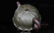 《荷葉》宜興名家紫砂壺工藝美術師手工民國綠，紫泥功夫茶具茶壺家用