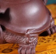 《龜龍壺》宜興正宗紫砂壺名家張偉軍手工高級工藝美術師功夫泡茶壺茶具紫泥