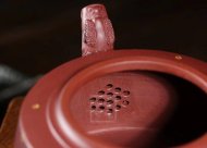 《魚(yú)躍龍門(mén)》宜興紫砂壺高級(jí)工藝美術(shù)師手工禮品茶具底槽青