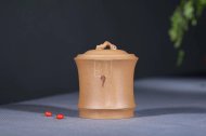 《湘妃竹（送同款茶葉罐）》宜興紫砂壺高級(jí)工藝美術(shù)師手工茶壺茶具260