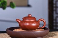 《仿古》宜興紫砂壺朱泥大紅袍仿古高級(jí)工藝美術(shù)師手工茶壺茶具