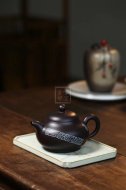 《長樂》紫砂壺中國工藝美術(shù)大師全手工純制壺黑泥