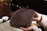 《宜興紫砂儲(chǔ)水式壺承/干泡盤》宜興工紫砂壺紫砂茶壺茶具