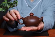 《一團和氣》宜興紫砂壺全手工泡茶壺工藝美術(shù)師大師紫泥